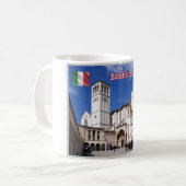 Italië - Umbria - Assisi - Basilica San Francesco  Koffiemok (Voorkant links)