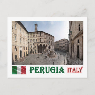 Italië - Umbria - Perugia - Cityscape - Briefkaart
