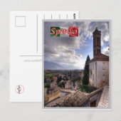 Italië - Umbria - Spello - Briefkaart (Voorkant / Achterkant)