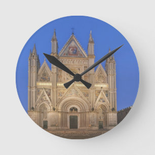 Italië, Umbrië, Orvieto, Dom van Orvieto Ronde Klok