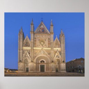 Italië, Umbrië, Orvieto, Orvieto Kathedraal Poster