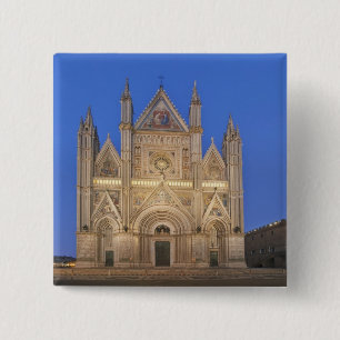 Italië, Umbrië, Orvieto, Orvieto Kathedraal Vierkante Button 5,1 Cm