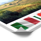 Italië - Umbrië - typisch Umbriaans landschap - Poster (Hoek)