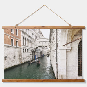 Italie Venetiaans zeegezicht met gondel wandtapijt Hangend Wandkleed