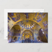 Italië, Venetië. Binnenkant van de St. Marks kathe Briefkaart (Voorkant / Achterkant)