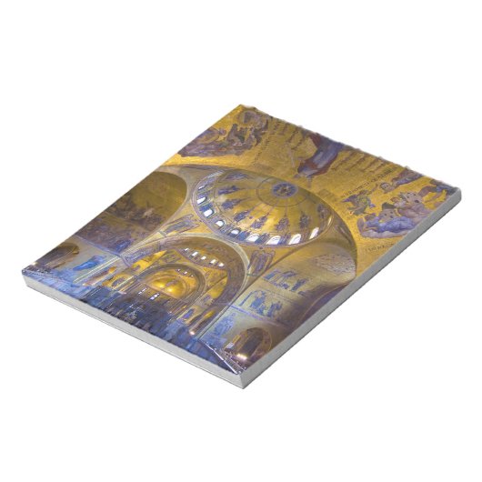 Italië, Venetië. Binnenkant van de St. Marks kathe Notitieblok (Linkerzijde)