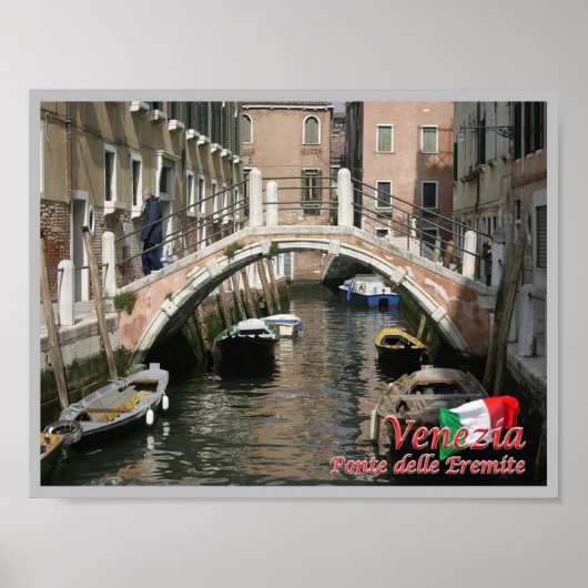Italië - Venetië - Brug van de Hermits - Poster (Voorkant)
