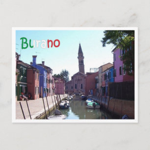 Italië - Venetië - Burano - Briefkaart