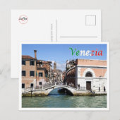 Italië - Venetië - Ca'Balà Bridge - Briefkaart (Voorkant / Achterkant)