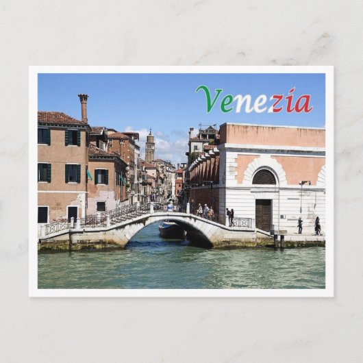 Italië - Venetië - Ca'Balà Bridge - Briefkaart (Voorkant)