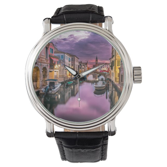 Italië Venetië Canal eWatch Horloge (Voorkant)