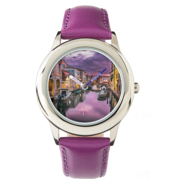 Italië Venetië Canal eWatch Horloge (Voorkant)