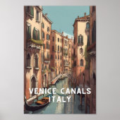 Italië Venetië canalas venezia Venetiaanse reizen Poster (Voorkant)