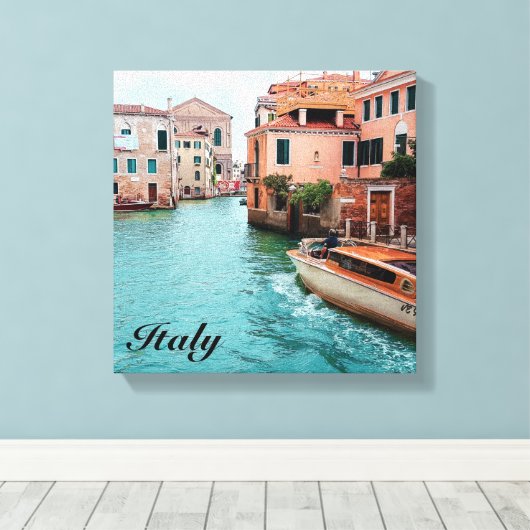 Italië Venetië Canvas Afdruk (Insitu (Houten vloer))