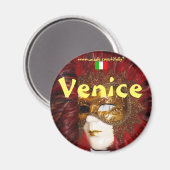 Italië Venetië cool masker magneet ontwerp (Voorkant / Achterkant)