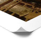  Italië, Venetië Gondola bij Mark's Basilica Poster (Hoek)