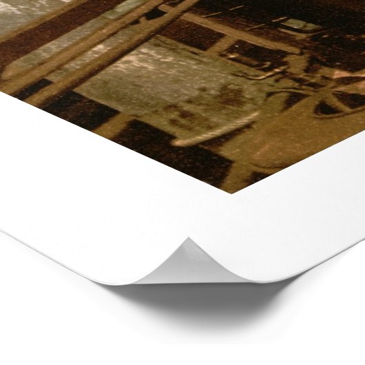  Italië, Venetië Gondola bij Mark's Basilica Poster (Hoek)