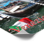 Italië - Venetië - Gondolas - Poster (Hoek)