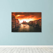Italië Venetië Grote Kanaal Canvas Print (Insitu (Houten vloer))