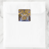 Italië, Venetië. Interieur van de Sint-Marcuskathe Vierkante Sticker (Tas)