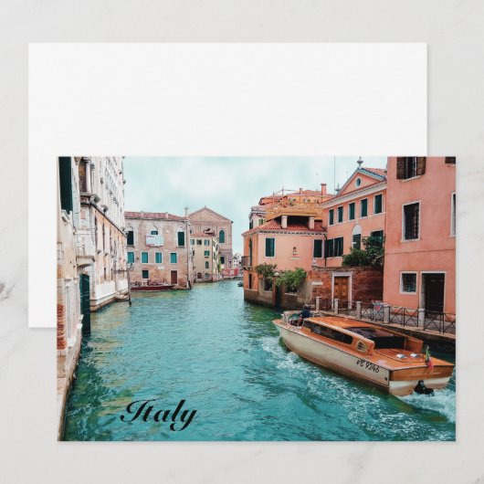 Italië Venetië Kaart (Voorkant / Achterkant)