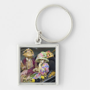 Italië, Venetië. Kostuum in kostuums voor Sleutelhanger