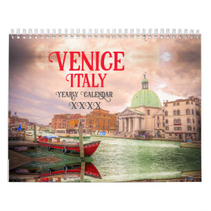 Italië Venetië Landschappen, stadsgezichten Europa Kalender