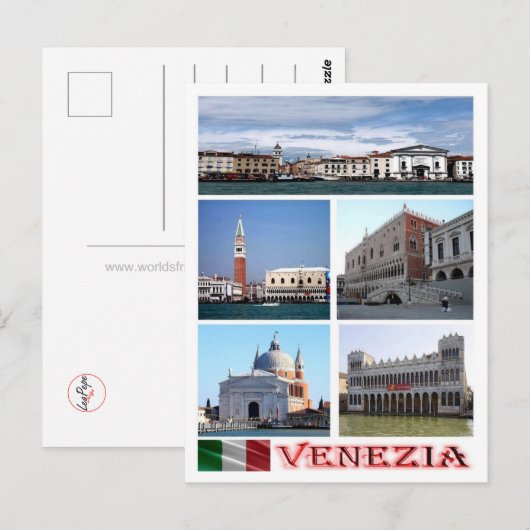 Italië - Venetië - Mozaïek - Briefkaart (Voorkant / Achterkant)