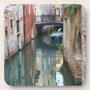 Italië, Venetië, Reflecties en Kleine Brug van Drankjes Onderzetter
