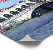 Italië - Venetië - Rialto - brug - Poster (Hoek)