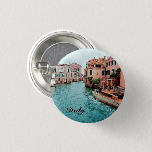 Italië Venetië Ronde Button 3,2 Cm (Voorkant /achterkant)