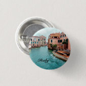 Italië Venetië Ronde Button 3,2 Cm (Voorkant /achterkant)