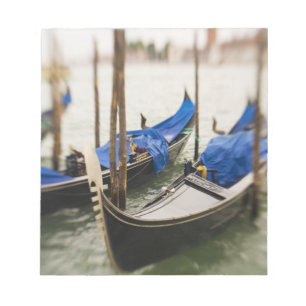 Italië, Venetië, selectieve focus van Gondola in d Notitieblok