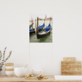 Italië, Venetië, selectieve focus van Gondola in d Poster (Keuken)