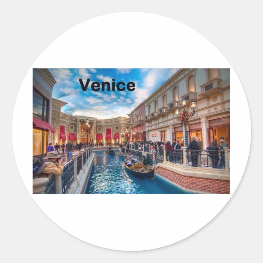 Italië Venetië (St.K) Ronde Sticker (Voorkant)