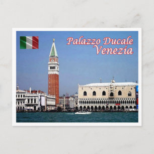 Italië - Venetië - St. Mark's Square - Ducal Palac Briefkaart