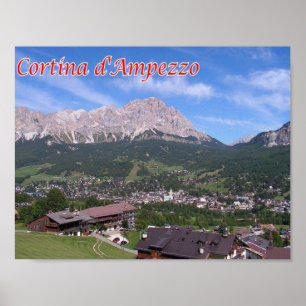 Italië - Veneto - Cortina D Ampezzo - Poster