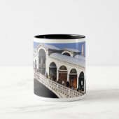 Italië, Veneto, Venetië, brug over de Rialto Tweekleurige Koffiemok (Center)