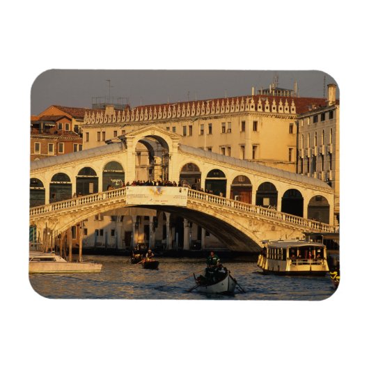 Italië, Veneto, Venetië, Canal Grande en Rialto Magneet (Horizontaal)