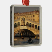 Italië, Veneto, Venetië, Canal Grande en Rialto Metalen Ornament (Rechts)