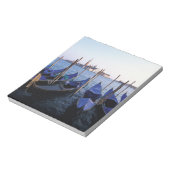 Italië, Veneto, Venetië, rij Gondolas en San Marin Notitieblok (Linkerzijde)