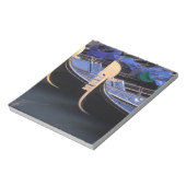 Italië, Veneto, Venetië. Rij van Gondolas. Notitieblok (Linkerzijde)