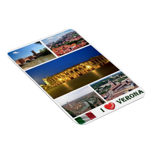 Italië - Veneto - Verona - I Love - Magneet (Rechterzijde)