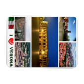 Italië - Veneto - Verona - I Love - Magneet (Horizontaal)