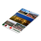 Italië - Veneto - Verona - I Love - Magneet (Linkerzijde)