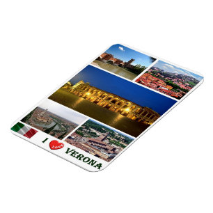 Italië - Veneto - Verona - I Love - Magneet
