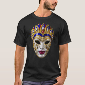 Italië Venezia Versierd Festival Gezichtsmasker T-shirt
