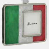 Italië Verzilverd Omlijst Ornament (Rechts)