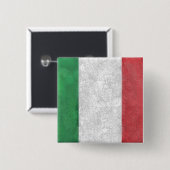 Italië Vierkante Button 5,1 Cm (Voorkant /achterkant)