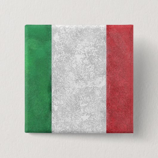 Italië Vierkante Button 5,1 Cm (Voorkant)